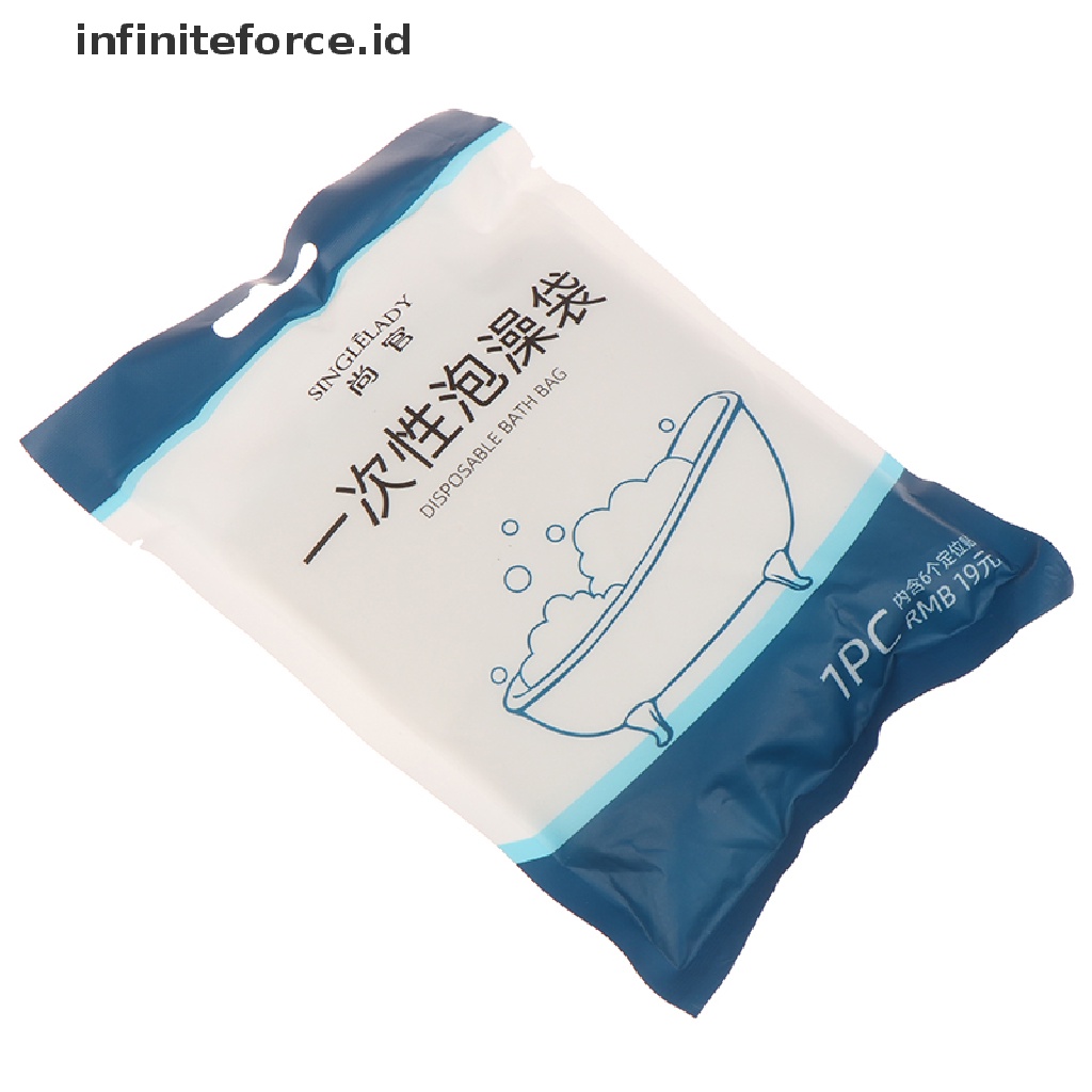 (infiniteforce.id) Plastik Cover Bathtub Sekali Pakai Portable Untuk Travel / Hotel