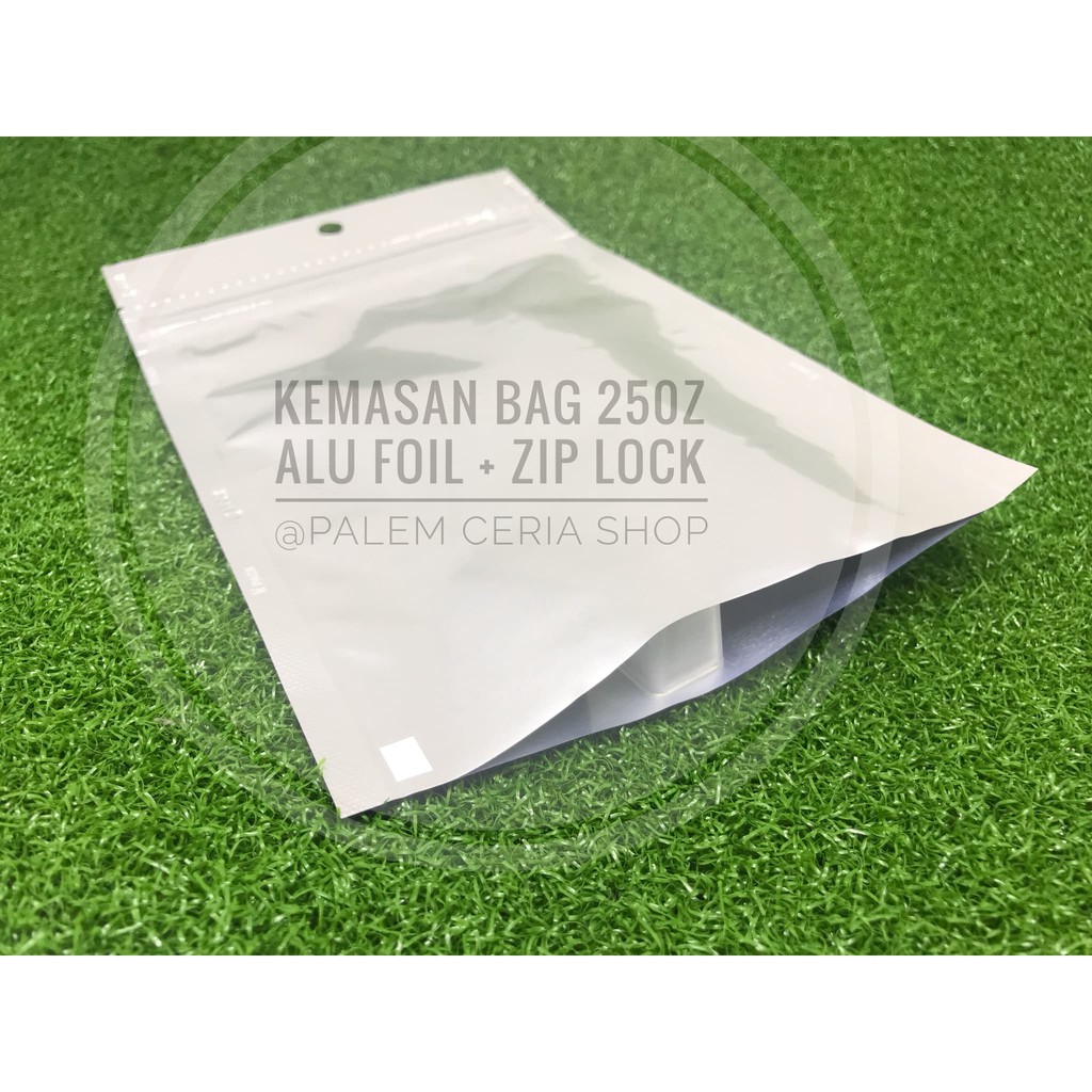 Kemasan Bag 250z Alu Foil + Ziplock