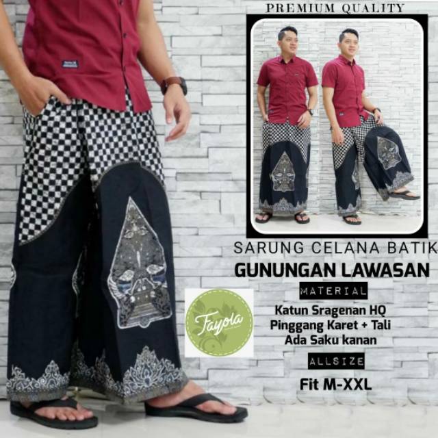 SARUNG CELANA BATIK GUNUNGAN LAWASAN