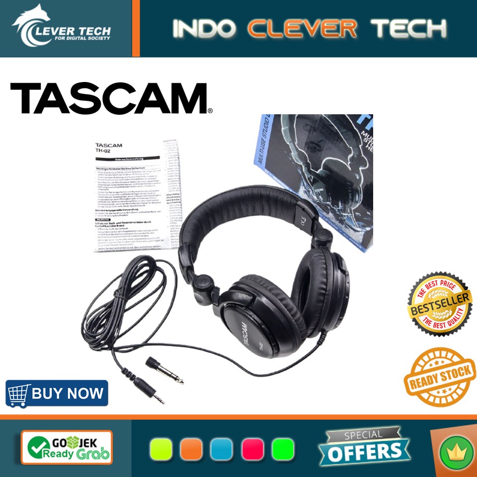 Tascam TH-02 Closed Back Studio Headphones