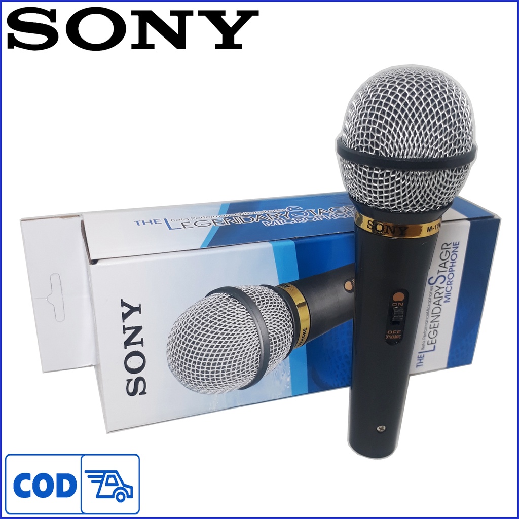 Microphone Karaoke Mic sony M100 Mikrofon Vocal Mic Kabel