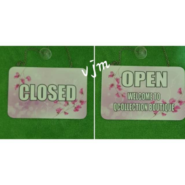 

Acrylic OPEN/CLOSED (motif)