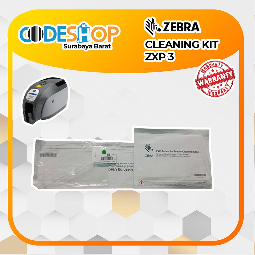 Cleaning Kit Zebra ZXP 3 Cleaning Kit Id Card