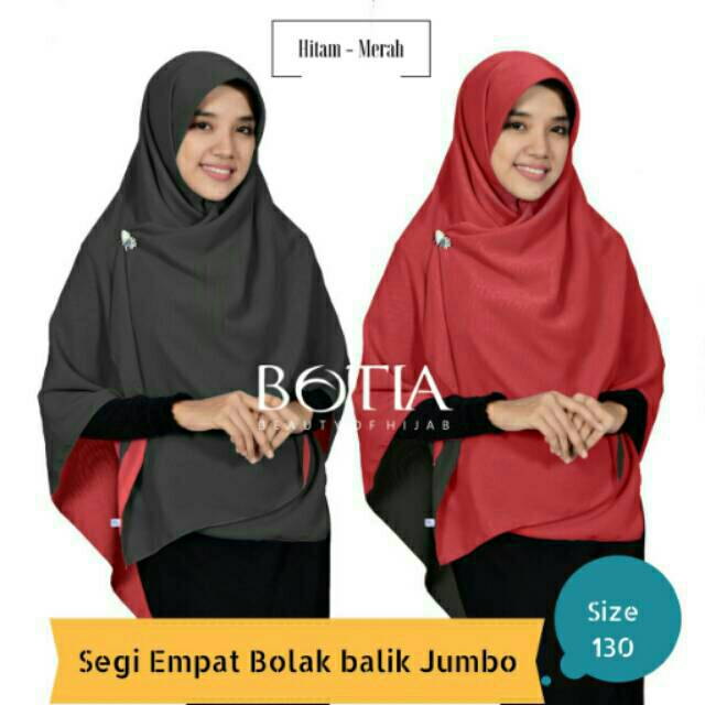 Jilbab Segi Empat 150x150 Bolak Balik