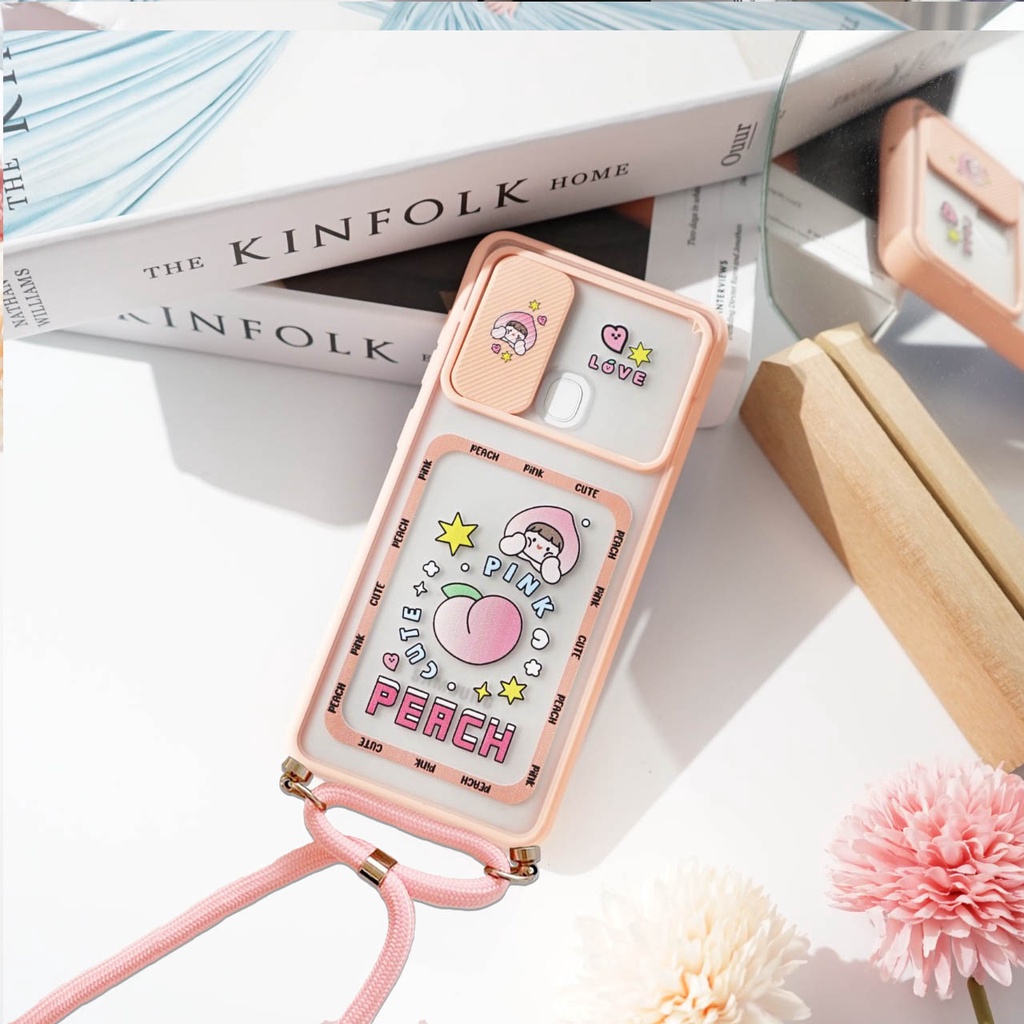 (KGT 05) Softcase Slide Tali For SAMSUNG A12 - A22 (4G/5G) - A32 (4G/5G) - A52 5G - A72 - A03S - A02