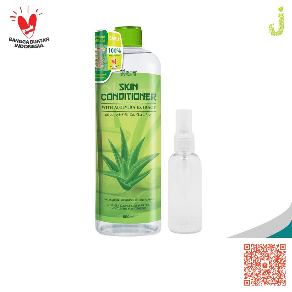 Autumn Skin Conditioner With Aloevera Extract 500 ml Hatomugi Free Botol Spray (ASC)