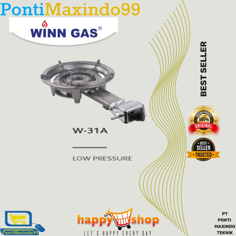 KOMPOR GAS KOMERSIL MAWAR 1 TUNGKU WINN GAS W-31A