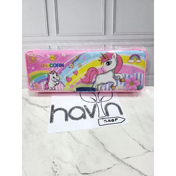 kotak pencil MAGNET TANGGUNG/pencil case MAGNET TANGGUNG-Mag Tg UNICORN