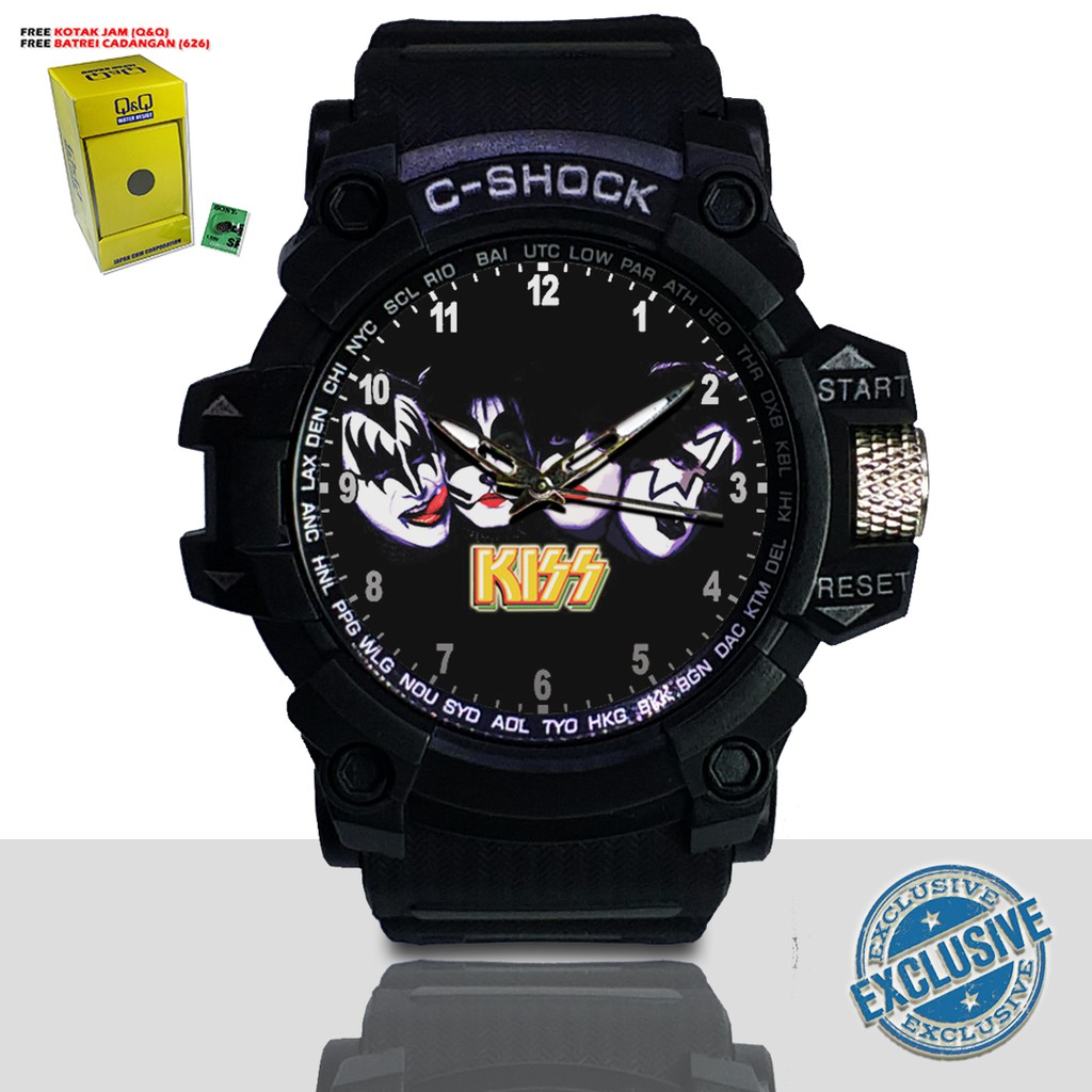 (EXCLUSIVE ) JAM TANGAN KISS WATER RESIST FREE BOX DAN BATREI - NO.10