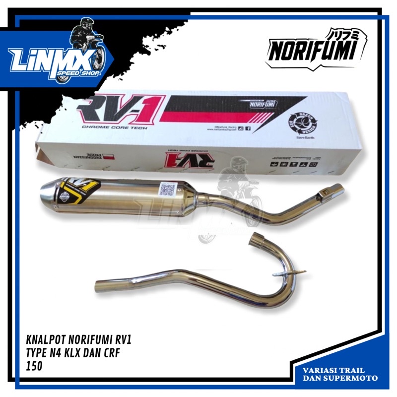 KNALPOT NORIFUMI RV1 N4 CRF 150 KLX 150 ORIGINAL