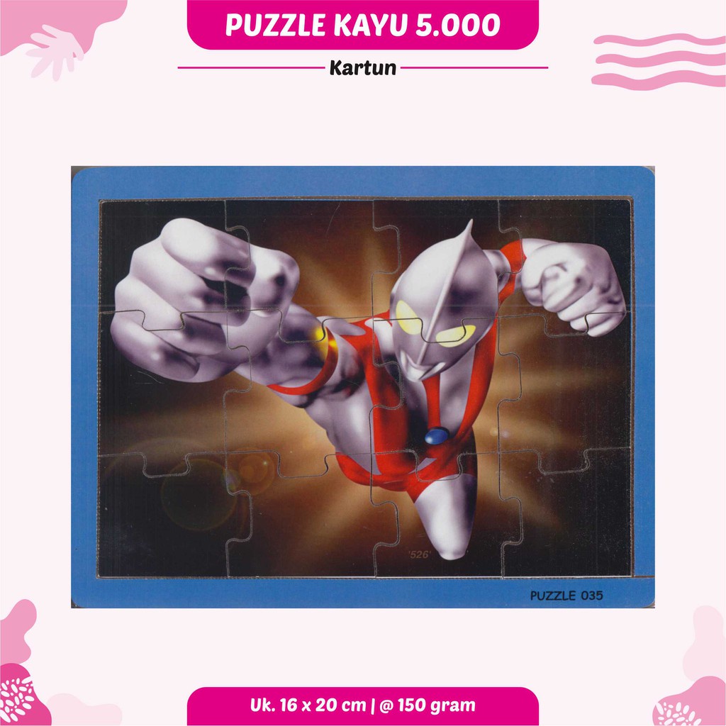 Mainan Edukasi Puzzle Kayu Puzzle Anak Kartun Finding Nemo Doraemon Ultraman - PPLX
