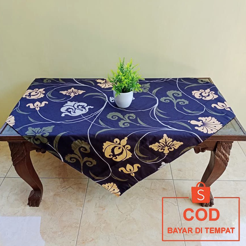 ✅COD Taplak Meja Persegi Kain Katun 100x100cm Perlengkapan Dekorasi Ruang Tamu Kantor Sekolah Sekolahan Belajar Guru Ulang Tahun Dapur Rumah Makan Minimalis Modern Mewah Murah