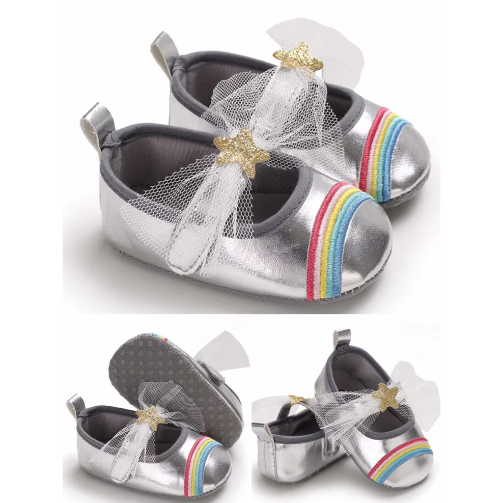 C549 RAINBOW Sepatu prewalker bayi dan anak perempuan