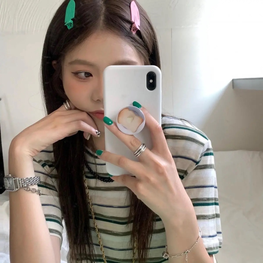 Women Girls Candy Color Metal Korean Style Cute Color Hairpin