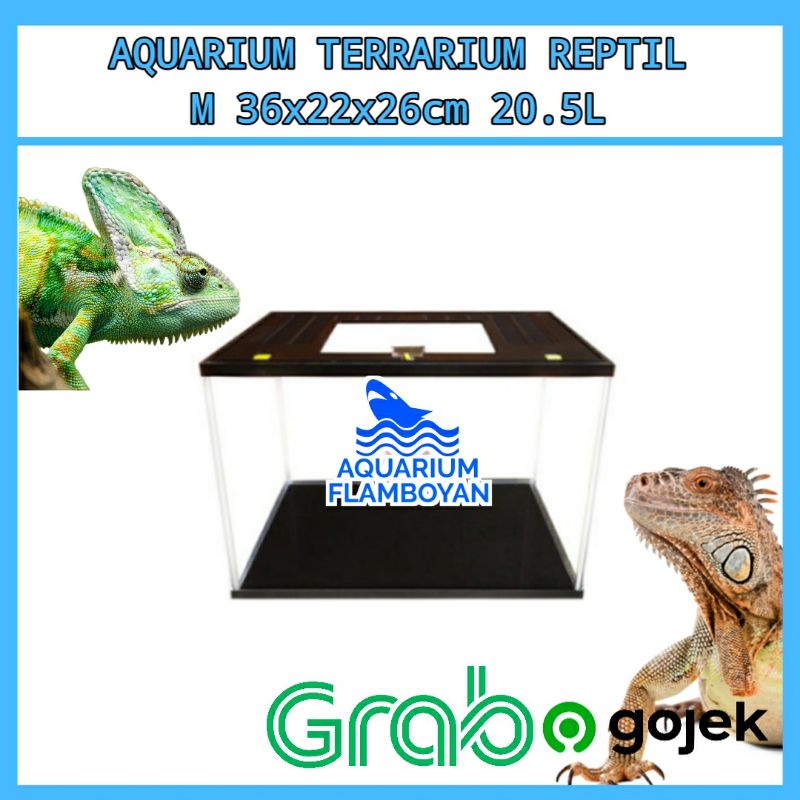 AQUARIUM TERRARIUM REPTIL + TUTUP