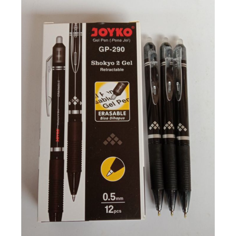 

PULPEN GEL PEN JOYKO BISA DI HAPUS GP - 290 ISI 12 PCS MODEL CETEK