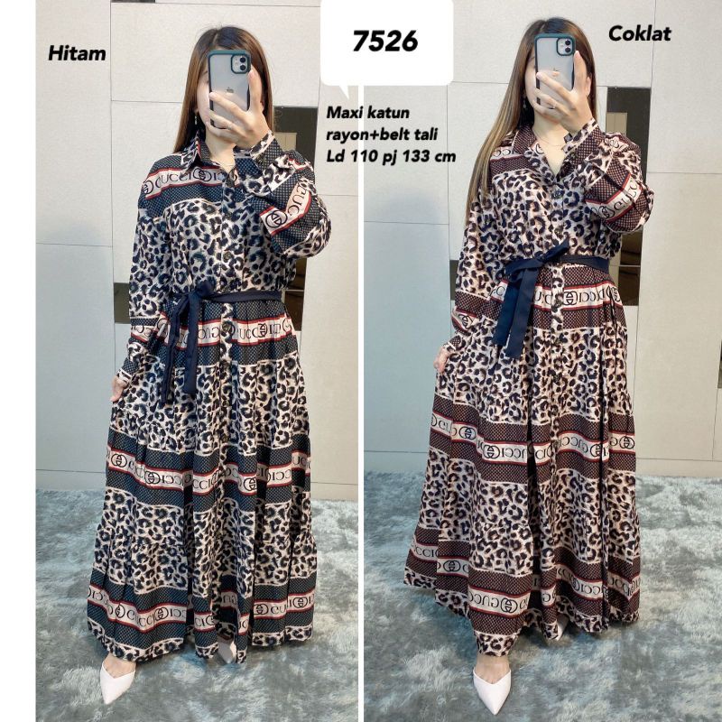 Maxi katun rayon 7526