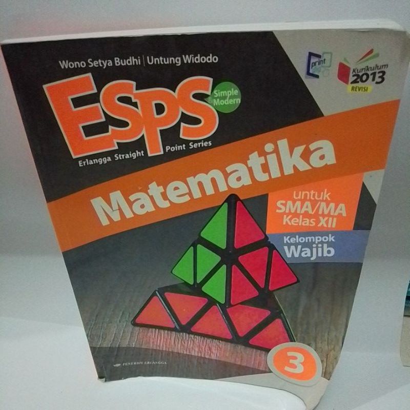 BUKU MATEMATIKA ESPS UNTUK SMA KELAS 12 WAJIB
