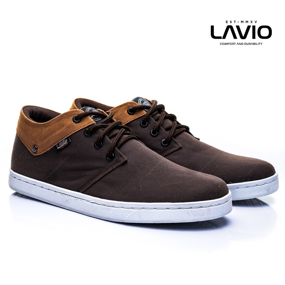 Sepatu Casual Pria Original Branded Keren 2022 Lavio Hilton Kanvas