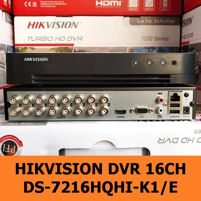 HIKVISION DVR DS-7216HQHI-K1/E ECO 16CH TURBO HDTVI 16 CH UP TO 4MP