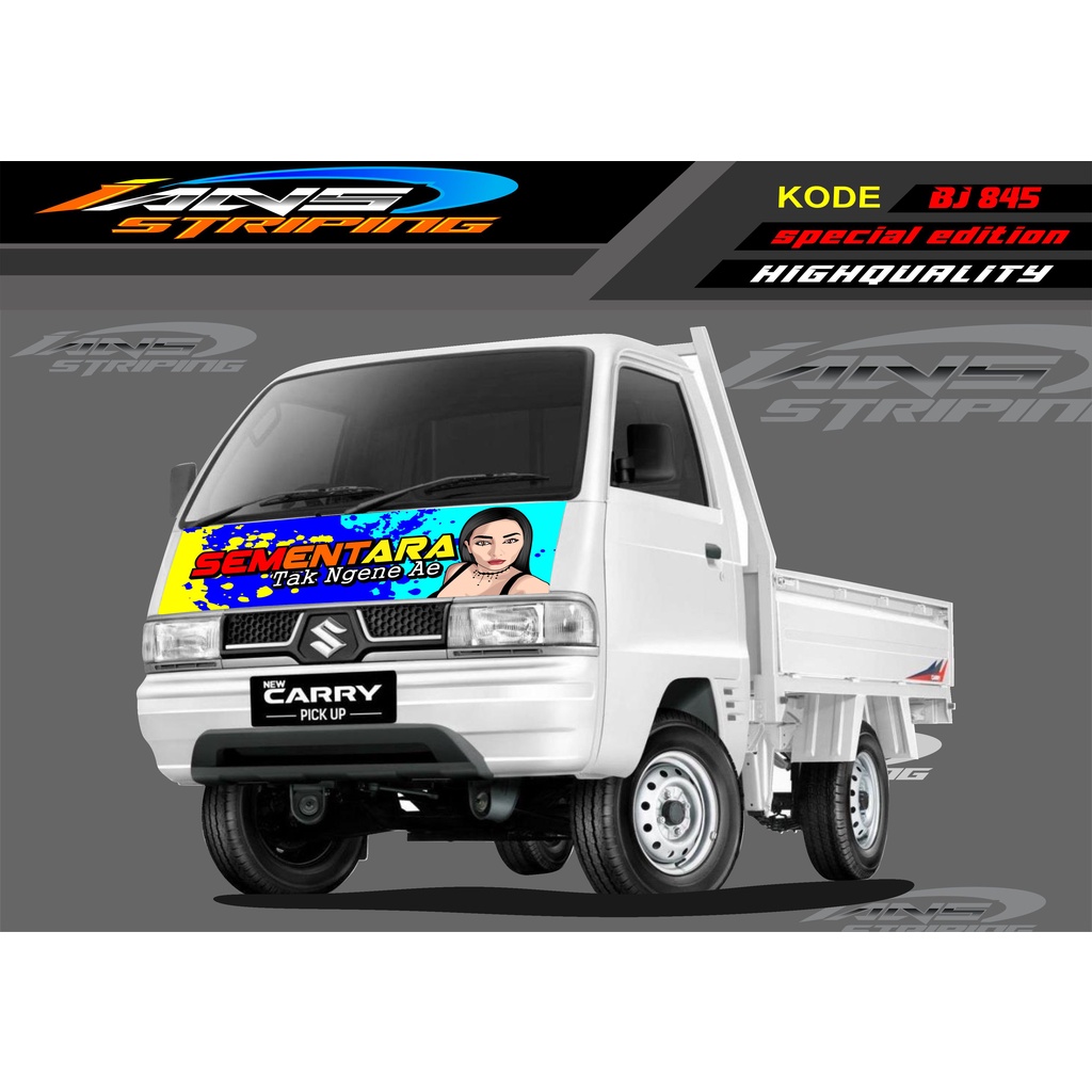 DECAL STICKER KAP MOBIL CARRY/ STIKER KABIN DEPAN MOBIL CARRY PICK UP / STICKER TERBARU