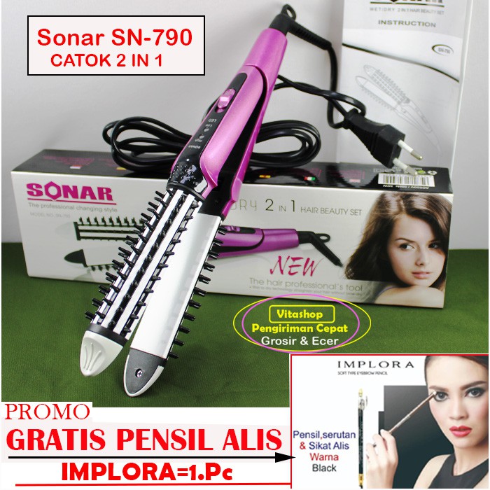 SONAR SN 790 GRATIS PENSIL ALIS CATOKAN RAMBUT 2IN1