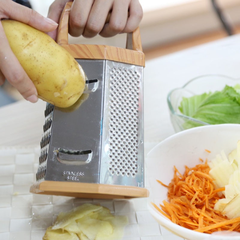 Parutan Serbagun Multifungsi Buah &amp; Sayur 6 Sisi Stainless Pastel Series - Parutan Wortel