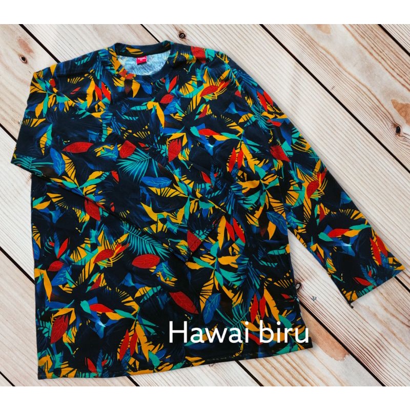 kaos oblong hawai size S-5XL