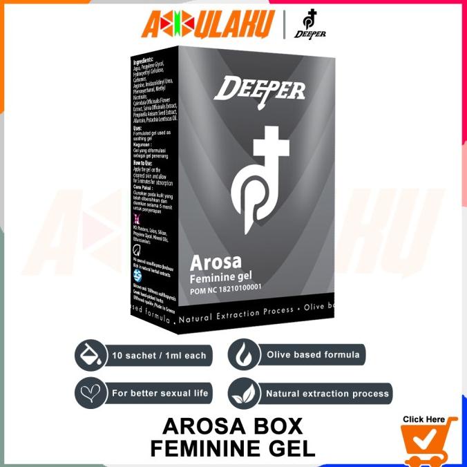 DEEPER AROSA GEL VITALITAS WANITA DEWASA BPOM