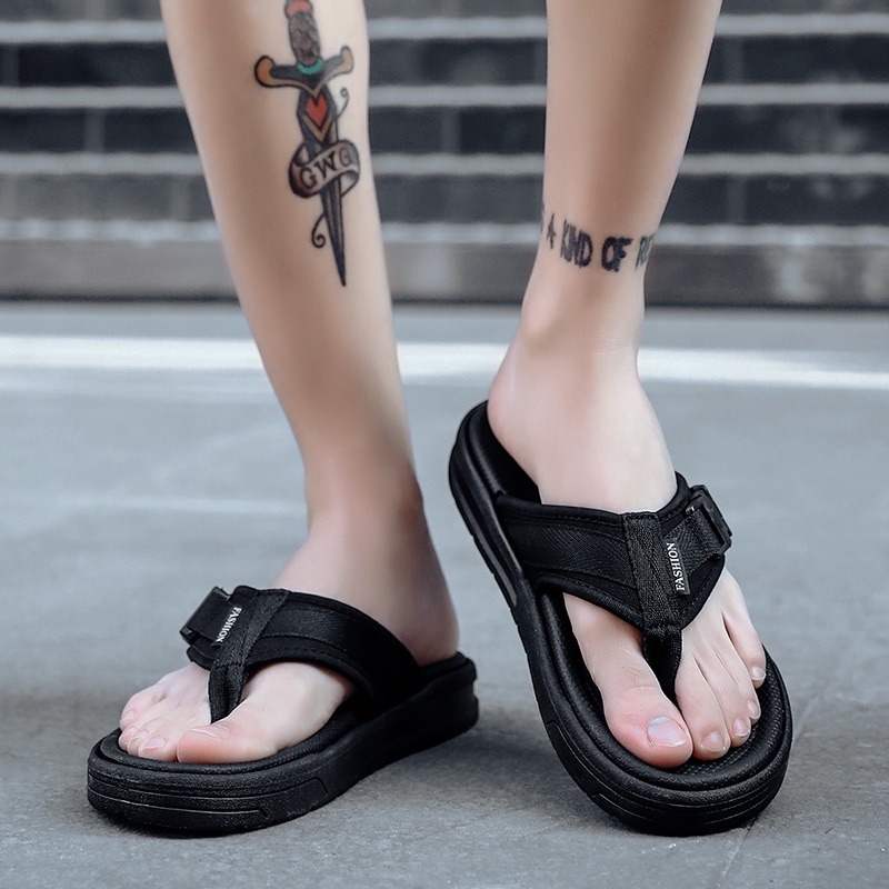 [100% Impor&amp;2022 Terbaru]Sandal Kasual Pria/Sandal Pria/Sandal Gunung Pria/Sandal Fashion Pria/Gaya Populer/Sandal Jepit/Bronzing Font/Tren Pria/Hadiah Terbaik