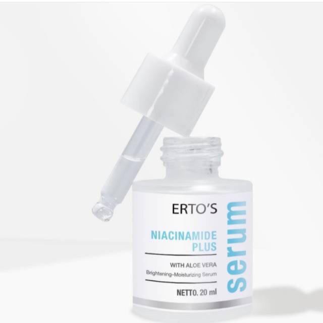 ERTOS SERUM NIACINAMIDE WITH ALOEVERA MENCERAHKAN DAN MERATAKAN TONE WAJAH ORIGINAL BPOM