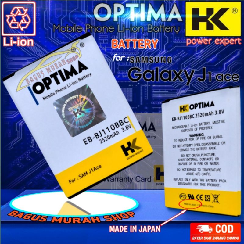 Baterai Samsung J1ACE Batre Galaxy J110 Battery Double Power J1 ACE / Batrai handphone Samsung j1ace