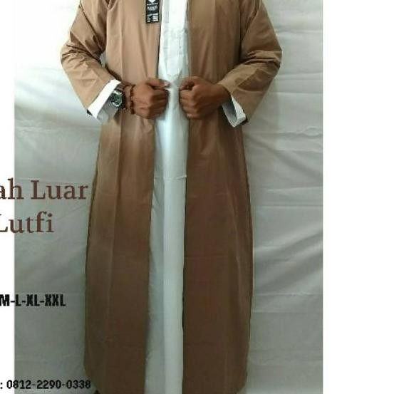 XK-020 TERLARIS & GARANSI  Jubah Luar Lutfi- Jubah Luar Imam - Jubah Luar Habib - Jubah pria ✼