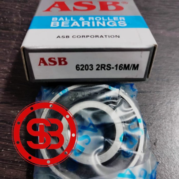 Bearing / Laker / Laher 6203 2RS-16mm ASB