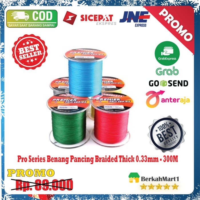 Benang Senar Pancing Proberos Premier Pro Series Braided - 300M