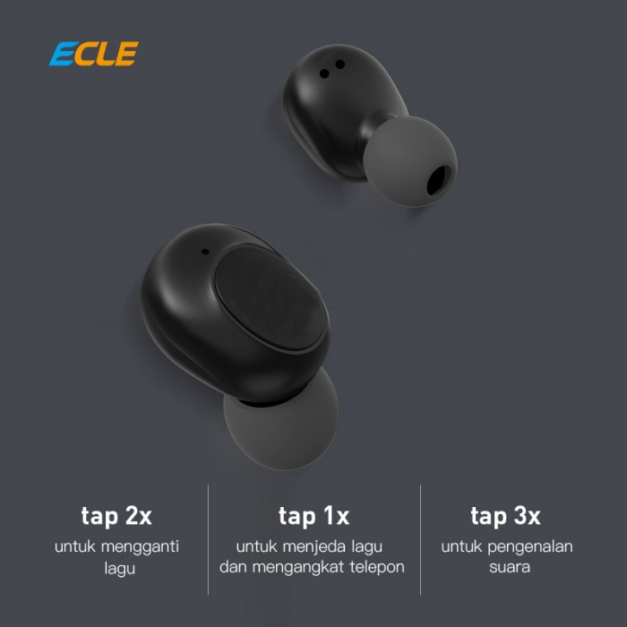 DnS_Home -  ECLE EC-71 TWS Earphone Hi Fi Sports Bluetooth
