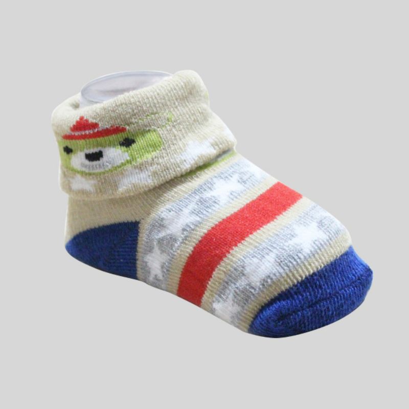 Kaos Kaki Bayi 3in1 SNI | Supersock 3D Isi 2 &amp; Isi 3 Pasang Kaos Kaki Bayi Polos Lipat