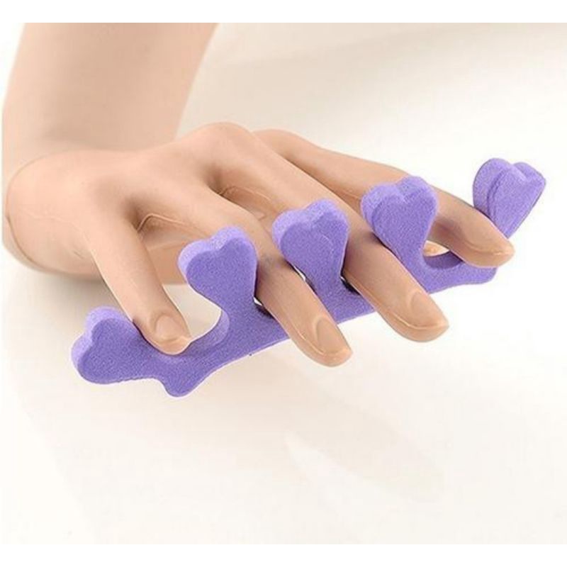 1 pasang spons pemisah jari kaki tangan / Nail Separator toe / Nail Divider Cotton Toe