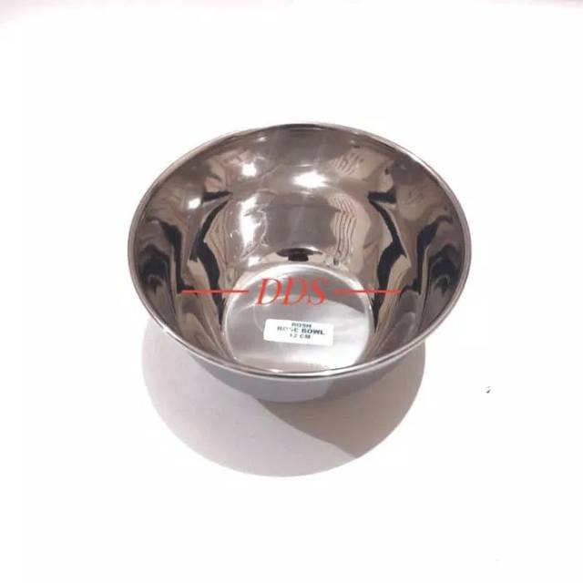 Mangkok stainless tebal 12cm / nasi tim / kobokan / kuah