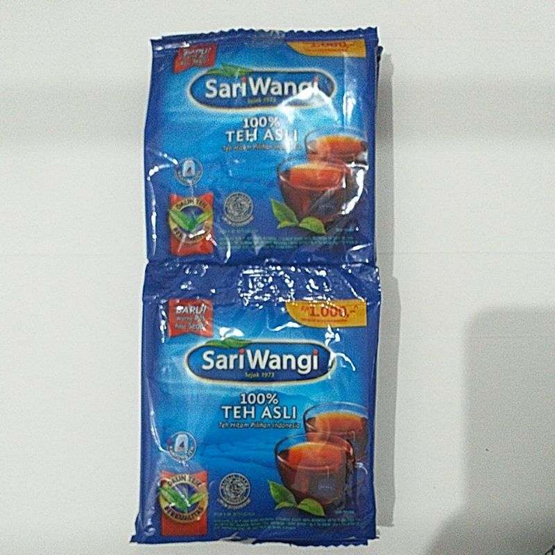 

Teh Celup Sari Wangi 7,4gr 6 plastik (1plastik isi 4 kantong teh)