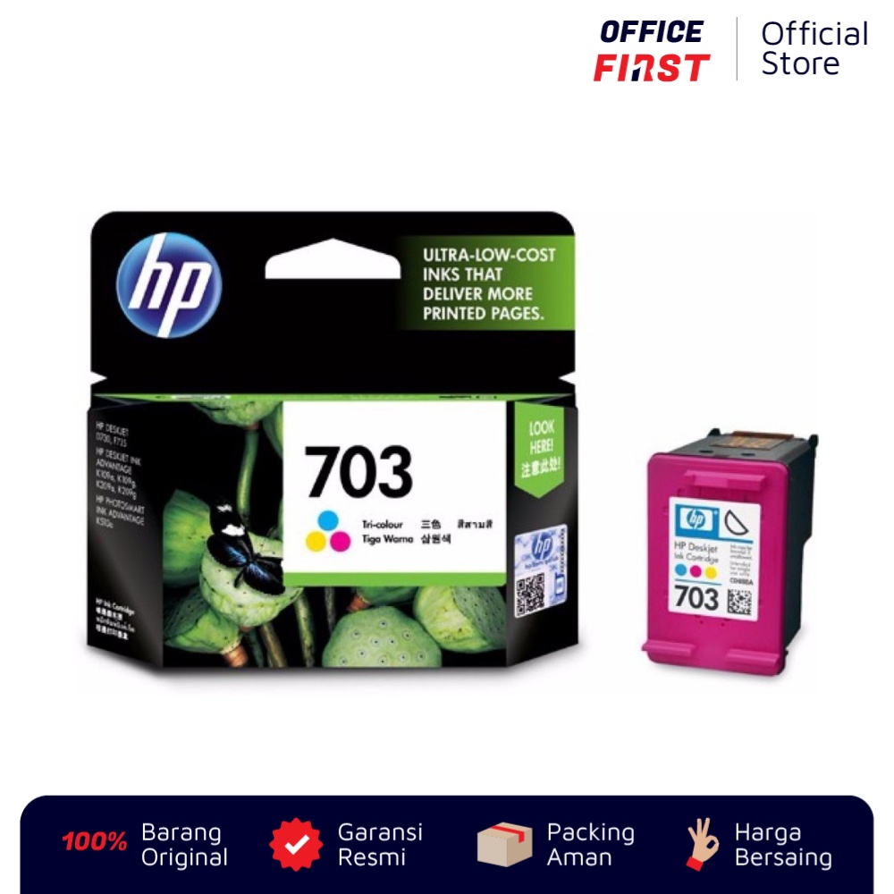 Tinta HP 703 Color Warna CD888AA / Deskjet D730 F735