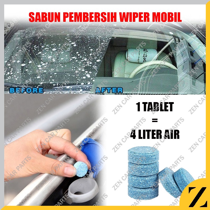 Sabun Pembersih Wiper Kaca Mobil Glass Auto Windscreen Cleaner Tablet Obat Image 1