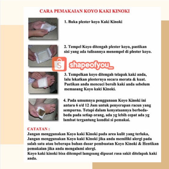 Koyo Kinoki Gold Detox Kaki Tubuh Original Penyerap Racun Tubuh Memperlancar Metabolisme Peredaran