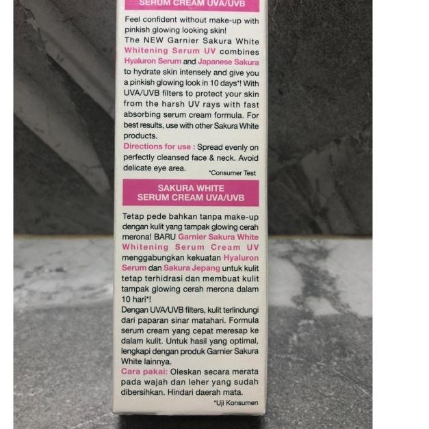 Garnier Sakura White Serum Cream Day UVA/UVB - 20 ml hyaluron + sakura ♕
