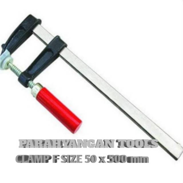 Alat press kayu Clamp F Size 50 x 500 mm - Alat penjepit / press / klem kayu