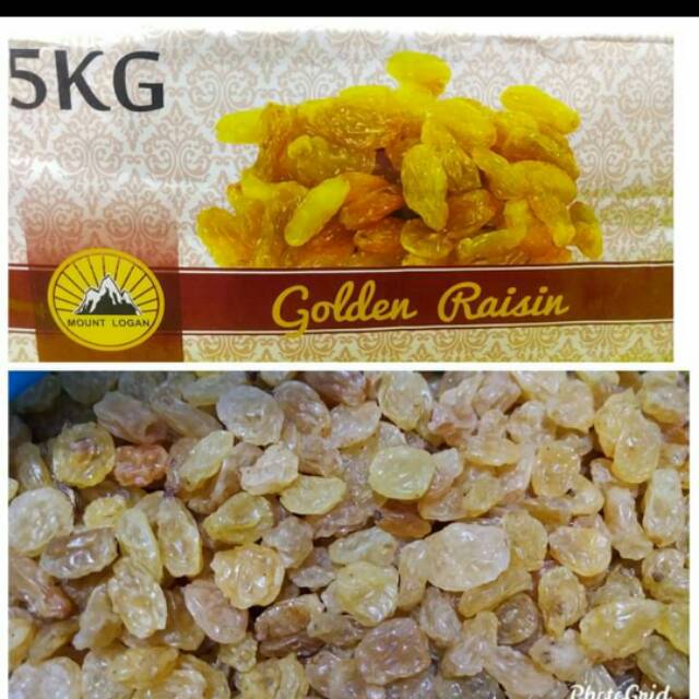 

Golden raisin/kismis-500gr-kemasan repack-manis-legit-jajanan murah