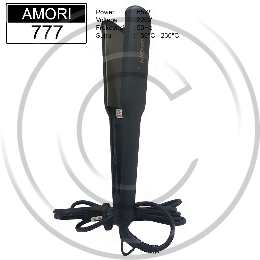 AMORI / AMORI-777 / Catokan Rambut Plat Lebar Lurus