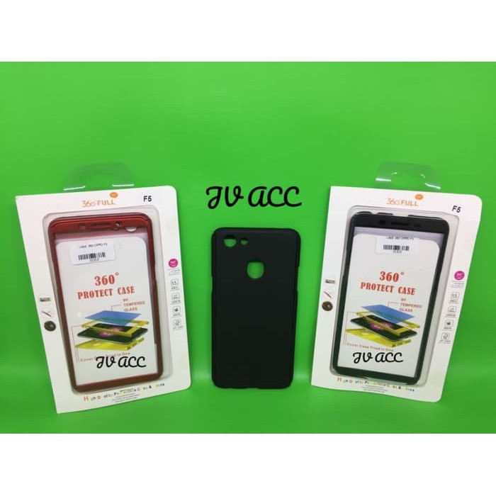 CASE 360 + TEMPERED GLASS OPPO A83 / A71 / F5 / F1S / A59 / A39 / A57 / F3 PLUS