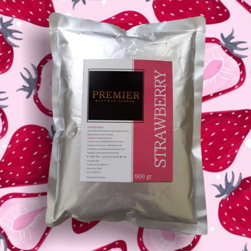 

Minuman Bubuk Instan PREMIER Rasa Stroberi/Strawberry 500 gr