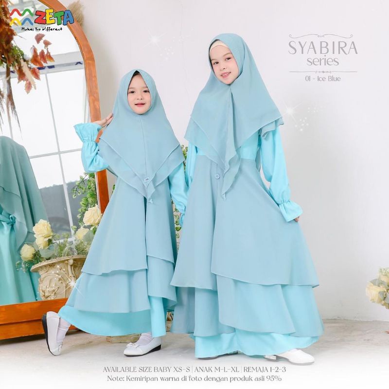 gamis anak syabira zeta outfit